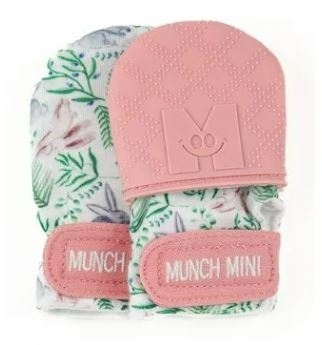 MunchMitt Minis - Mitaines de dentition et anti-rayures - Lapins | Bébé (18 mois & moins)