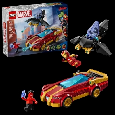 LEGO : Marvel - La voiture d’Iron Man et Black Panther contre Hulk rouge | LEGO®