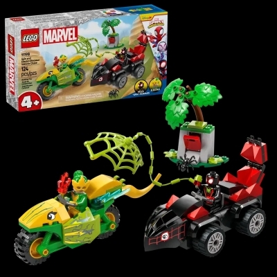 LEGO : Marvel - La poursuite en dino-véhicules de Spin et Electro | LEGO®