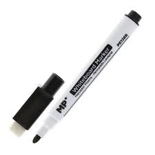 Marqueurs effaçable a sec - noir | Marqueurs, nettoyeur a tableau blanc