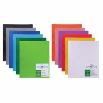 Portfolio Éco Office - EcoOffice 2 pochettes + 3 attaches  (Indiquer la couleur) | Relieurs, Pochettes Duo Tang, planche a pince