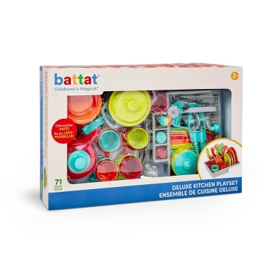Battat - Ensemble de vaisselle de luxe 71 pièces | Jeux collectifs & Jeux de rôles
