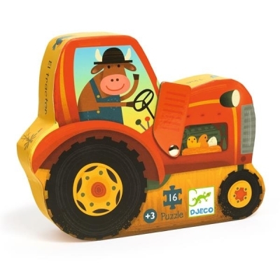 Puzzle silhouette / Tracteur - 16 pcs | Casse-têtes