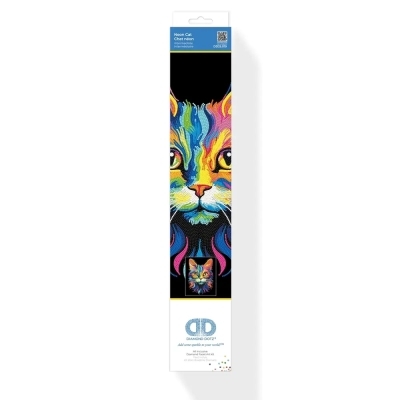 Diamond Dotz - Chat Néon | Peinture à numéro & peinture de diamant (Diamond Painting)