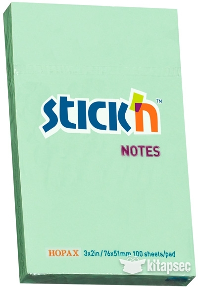 Feuillet adhésif 100f 2x3 vert pastel | Papier,cahiers, tablettes, factures, post-it