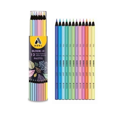Tube de 12 crayons de couleur Pastel | Crayons de couleur, feutres  et craies