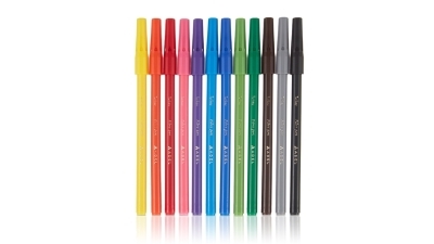 Stylo à pointe en fibre 12 couleurs | Crayons de couleur, feutres  et craies
