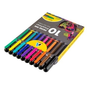 Ensemble de 10 Fineliners de couleur | Stylos