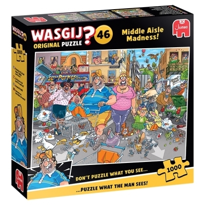 Casse-tête 1000 - Wasgij Original 46, Frénésie d’achat dans l’allée centrale ! | Casse-têtes