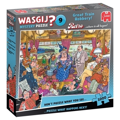 Casse-tête 1000 - Wasgij Mystery Retro 9, Le super cambriolage du train ! | Casse-têtes