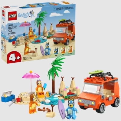Lego : Bluey - L’escapade à la plage de la famille de Bluey | LEGO®