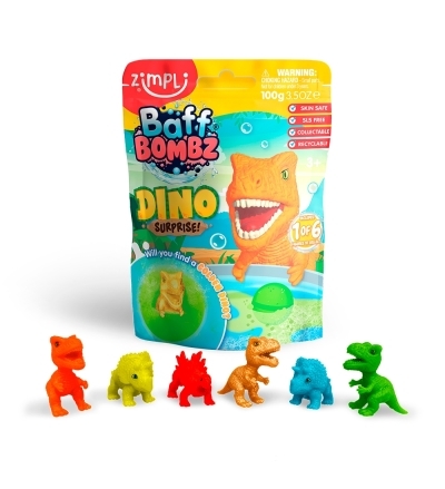 Zimpli - Baff Bombs Dino Surprise assortiment | Jeux pour le bain