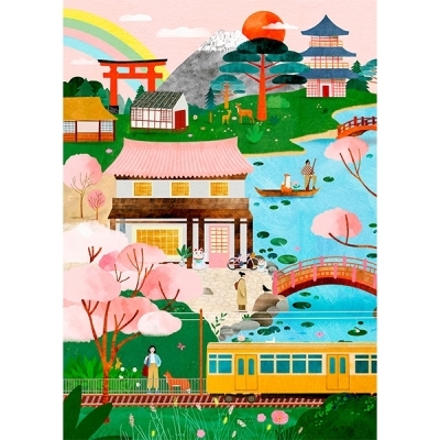 Casse-tête 1000 - Japanese Daydream, Laura Lhuillier | Casse-têtes