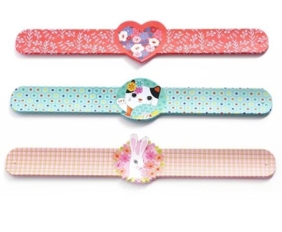 Bracelets enrouleurs / Coeur, Chat, lapin | Jeux collectifs & Jeux de rôles