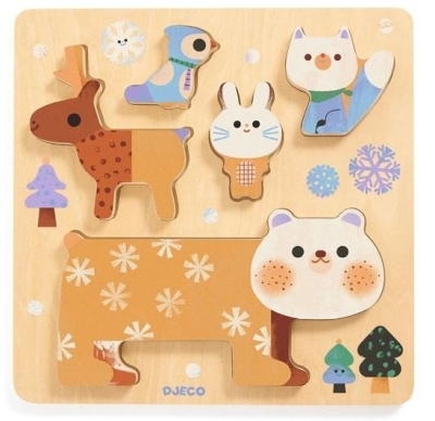 Puzzle bois / WoodyStack / 5 pcs | Puzzle en bois
