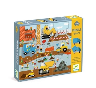 Puzzle Géant / Le chantier - 12pcs + 5pcs | Casse-têtes