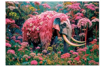 Casse-tête 1000 - Éléphant Fleuri | Casse-têtes