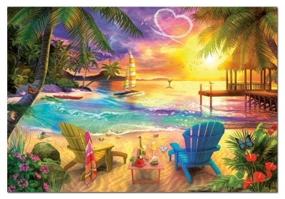 Casse-tête 1000 - Plage d'amour | Casse-têtes