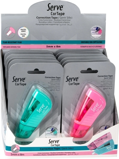 Rubans correcteurs Serve Bleu / Rose Pastel | Correcteurs