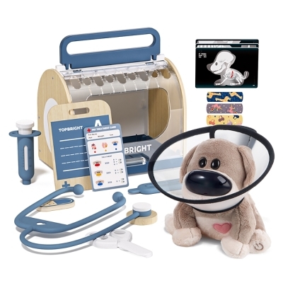 Top Bright - Coffret vétérinaire Chien - Sons et lumières | Jeux collectifs & Jeux de rôles