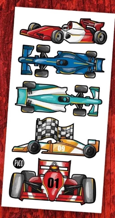 Tatouage temporaire - La course automobile | Tatouage temporaire