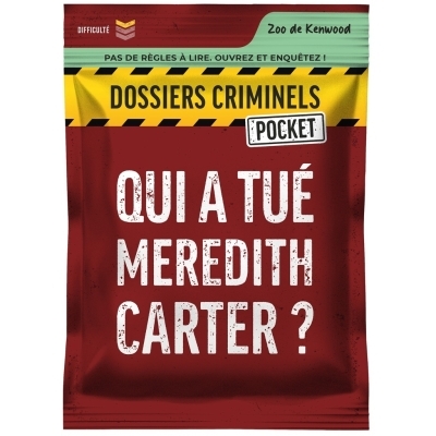 Dossiers Criminels Pocket : Qui a Tué Meredith Carter ? | Jeux coopératifs