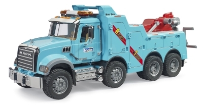 Bruder - Camion de dépannage et de remorquage MACK Granite avec module son et lumière [CUEILLETTE EN MAGASIN] | Jeux collectifs & Jeux de rôles