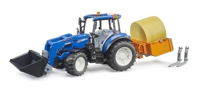 Bruder - Tracteur New Holland T5.120 avec chargeur frontal et coffre de rangement [CUEILLETTE EN MAGASIN SEULEMENT] | Jeux collectifs & Jeux de rôles