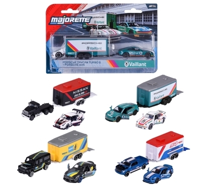 Majorette - Remorque de course de luxe, Assortiment | Jeux collectifs & Jeux de rôles