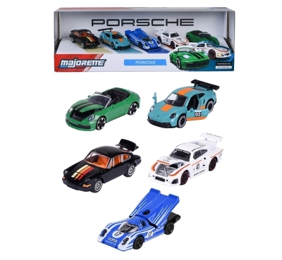 Majorette -Coffret cadeau 5 pièces Porsche | Jeux collectifs & Jeux de rôles