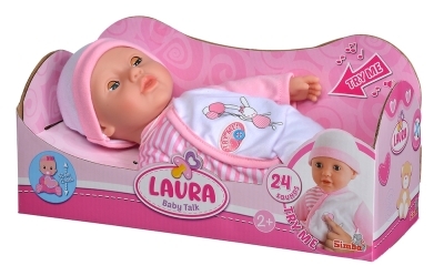Poupée Laura "Baby Talk" 30 cm - 24 sons de bébé | Poupées et accessoires
