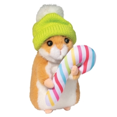 Peluche - Hamster avec tuque | Peluche et marionnette