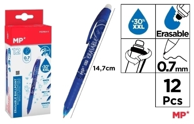 Stylo effaçable 0.7mm - Rouge | Stylos