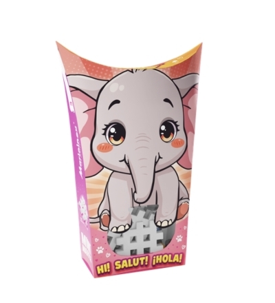 Mini Waffle - Animaux de poche : Éléphant 25 pcs | Bricolage divers