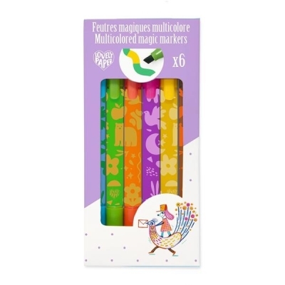6 feutres magique multicolore | Crayons, feutres et peinture