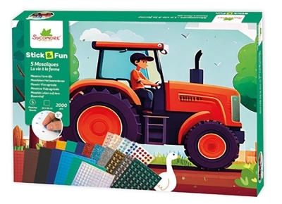 Stick'N Fun - 5 Mosaïques - La vie à la ferme | Bricolage divers