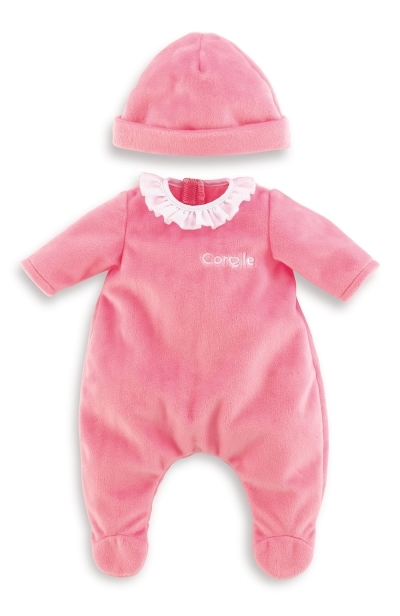 Vêtements 30 cm - Pyjama rose et bonnet | Poupées et accessoires