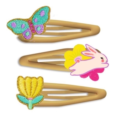 Plume / Barrettes Pensée x3 | Bijoux et accessoires mode