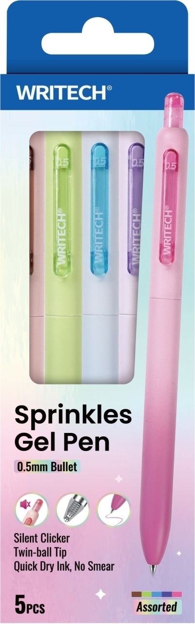 Ensemble de 5 stylos gel Sprinkles 0.5mm | Stylos