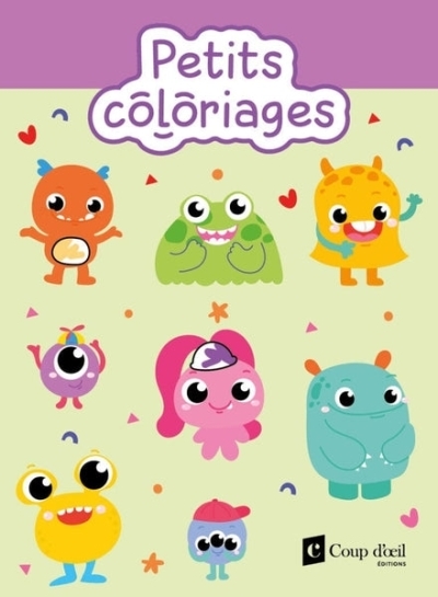 Petits coloriages avec 6 crayons - Monstres amusants | Dessin/coloriage/peinture
