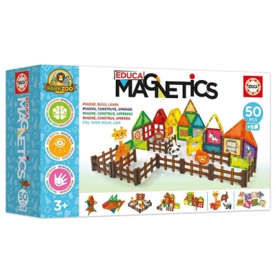 Magnetics - Zoo parc 50 pièces | Jeux magnétiques