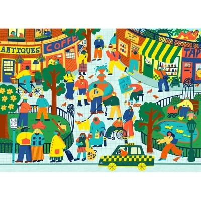 Casse-tête 1000 - L’arrêt d’autobus,Roanna Farmer | Casse-têtes