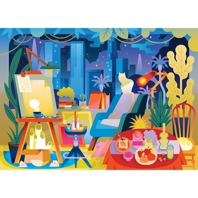 Casse-tête 1000 - Appartement studio,A. Hussin | Casse-têtes