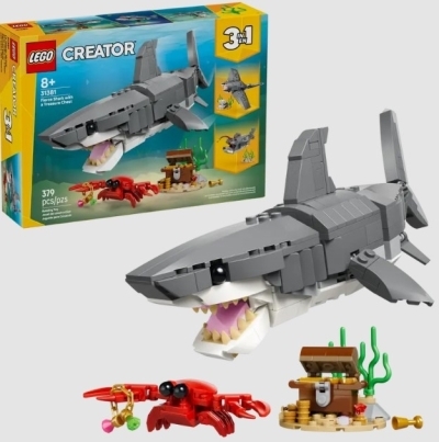 Lego : Creator - Le requin féroce et le coffre au trésor | LEGO®