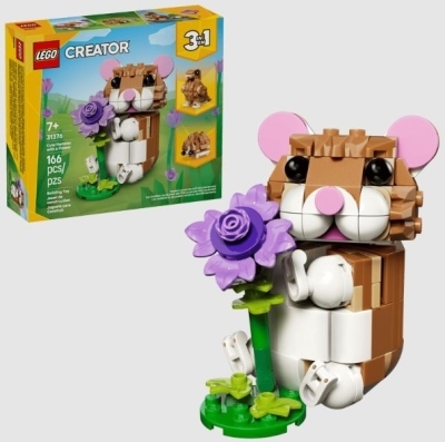 Lego : Creator - Le hamster mignon avec une fleur | LEGO®