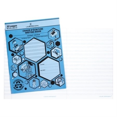 Cahier d'Écriture Interligné Régulier LG 20 BLEU | Papier,cahiers, tablettes, factures, post-it