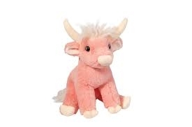 Peluche - Vache rose | Peluche et marionnette