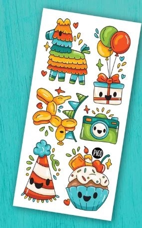 Tatouage temporaire - Bonne fête | Tatouage temporaire