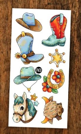 Tatouage temporaire - Le Western | Tatouage temporaire