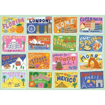 Casse-tête 1000 - Cartes postales | Casse-têtes